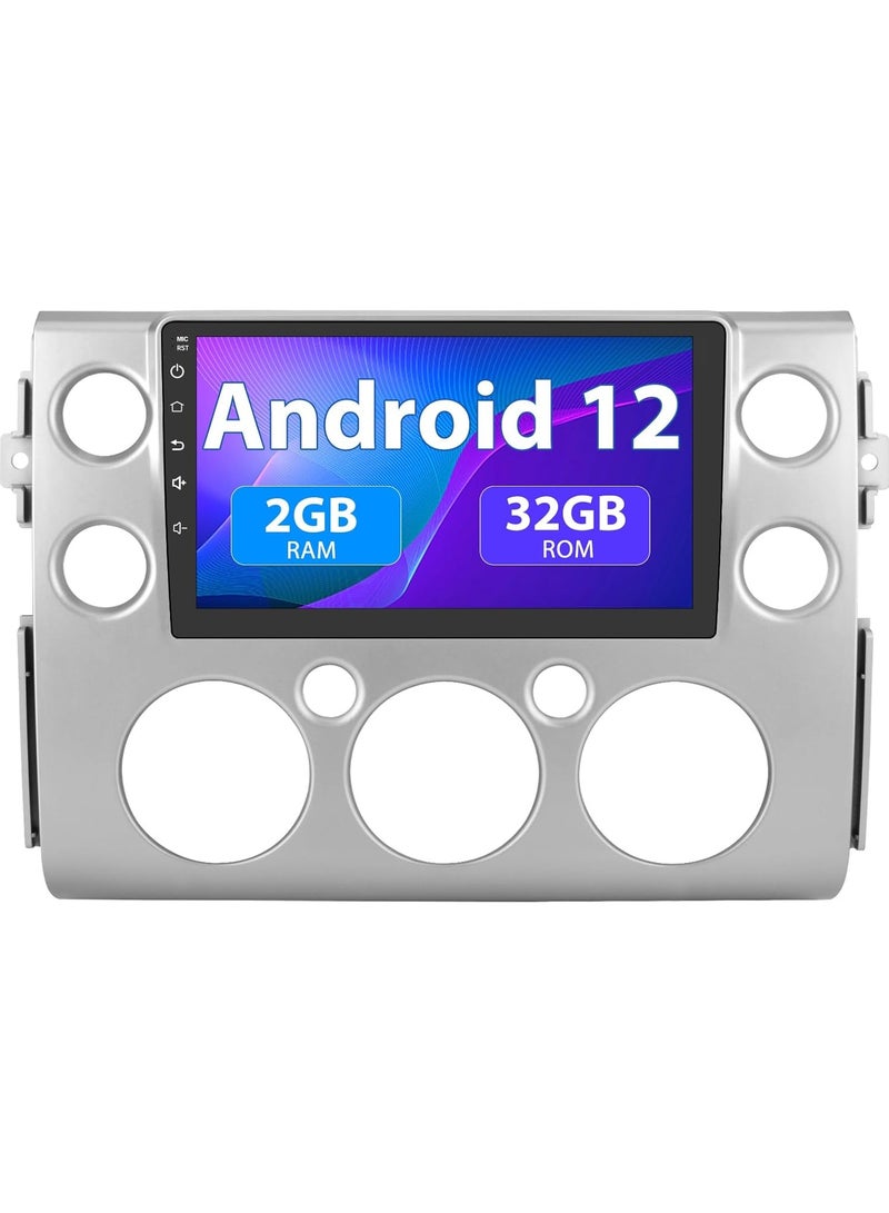 Car Radio Stereo Android 12 for Toyota FJ Cruiser 2007-2014  Bluetooth WiFi GPS Navigation - Image 1