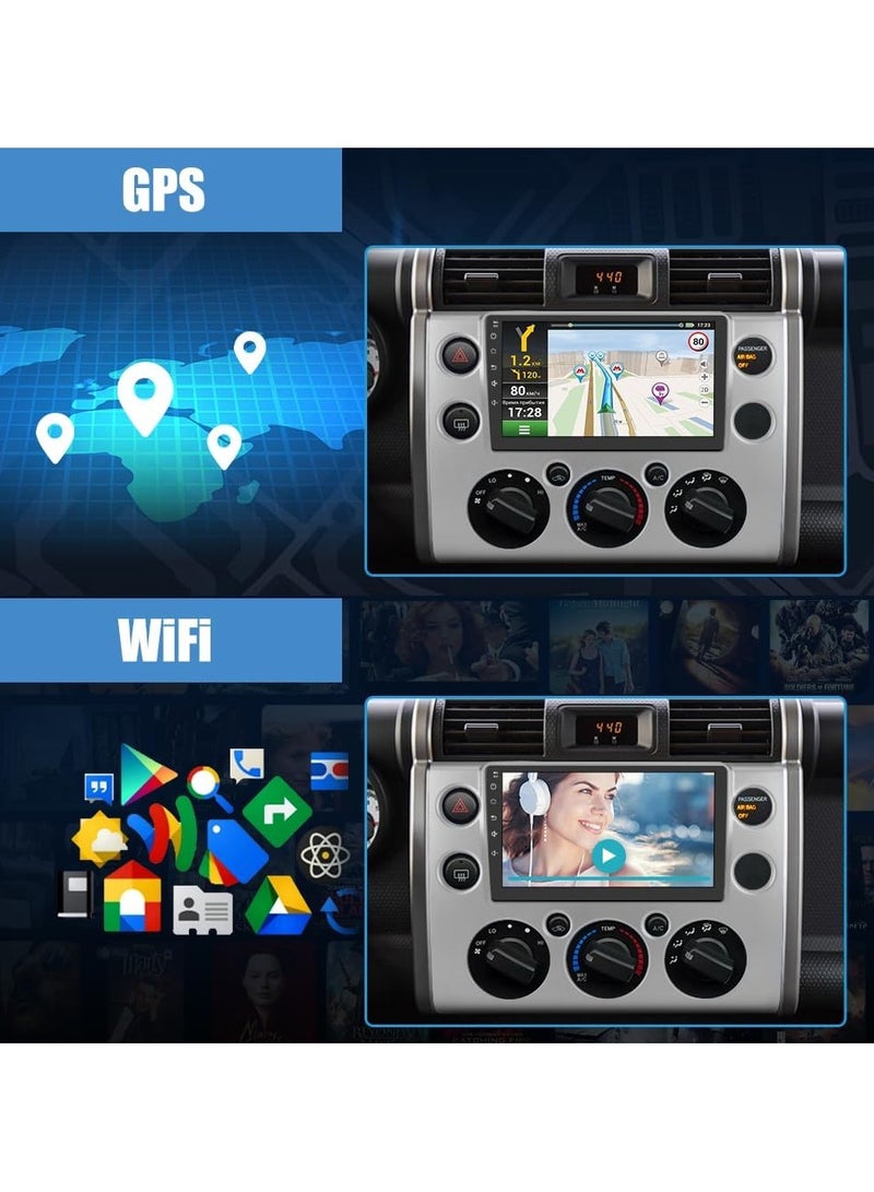 Car Radio Stereo Android 12 for Toyota FJ Cruiser 2007-2014  Bluetooth WiFi GPS Navigation - Image 2