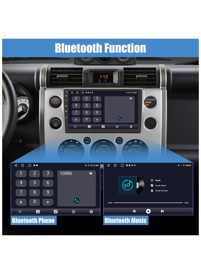 Car Radio Stereo Android 12 for Toyota FJ Cruiser 2007-2014  Bluetooth WiFi GPS Navigation - Image 4