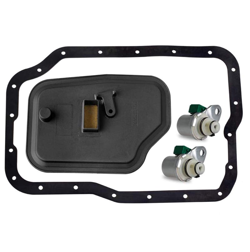 HERCOO 4F27E/FN4A-EL Transmission Shift Solenoid Kit with Filter Gasket XS4Z-7A098AB/FN01-21-500 Compatible with Ford Focus/Transit Connect, Mazda 3 5 6 - Image 1
