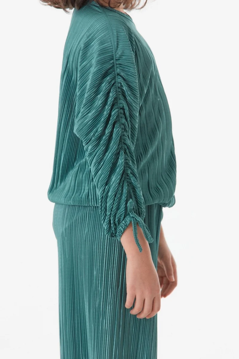 FullaModa Ribbed Crew Neck Girl's Suit