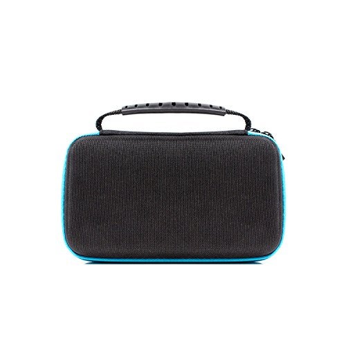 Orzly Carry Case for New 3DS XL Consoles with Slots for Games & Zip Pocket - BLUE on Black - Image 5