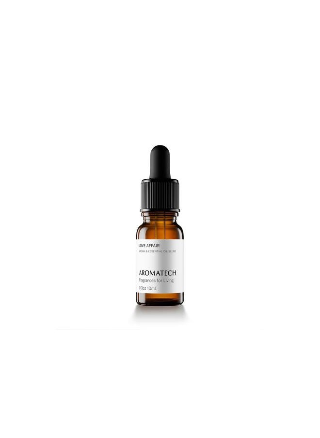 AromaTech Love Affair Aroma Essential Oil Blend: Luxury Hotel Inspired Aromatherapy with Jasmine, Saffron, Cedar & Amber for Ultrasonic Diffusers & Nebulizers - 0.3 fl oz, 10 mL  - Image 1