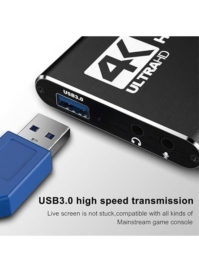 4K HDMI Audio Video Capture Card USB 3.0 | 1080P Full HD Video Capture Device for Gaming, Streaming & Online Teaching - Image 3