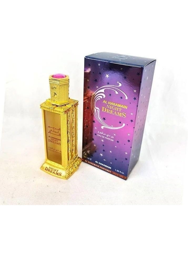 الحرمين عطر الحرمين نايت دريمز أو دو برفيوم 60 مل | عطر للجنسين يدوم طويلاً | برائحة زهرية، بهارات وأخشاب - Image 2