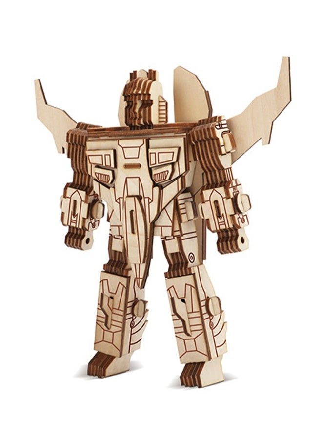 Children's Educational Toy Laser Wooden 3D Assembly Model Robot(Red Spider 97Pcs) - Image 1