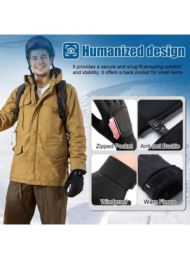 Bukela Winter Gloves for Men Women - Waterproof Thermal Glove for Cold Weather, Warm Gloves for Running Cycling, Snow Gloves with Touchscreen Finger - Image 3