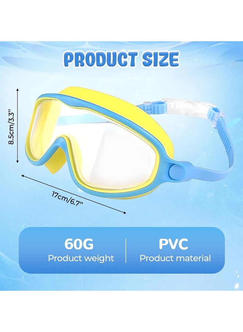 Swimming Goggles Anti-fog UV Protection Wide Field of View Swimming Goggles Suitable for Children 3-14 Years Old - Image 3