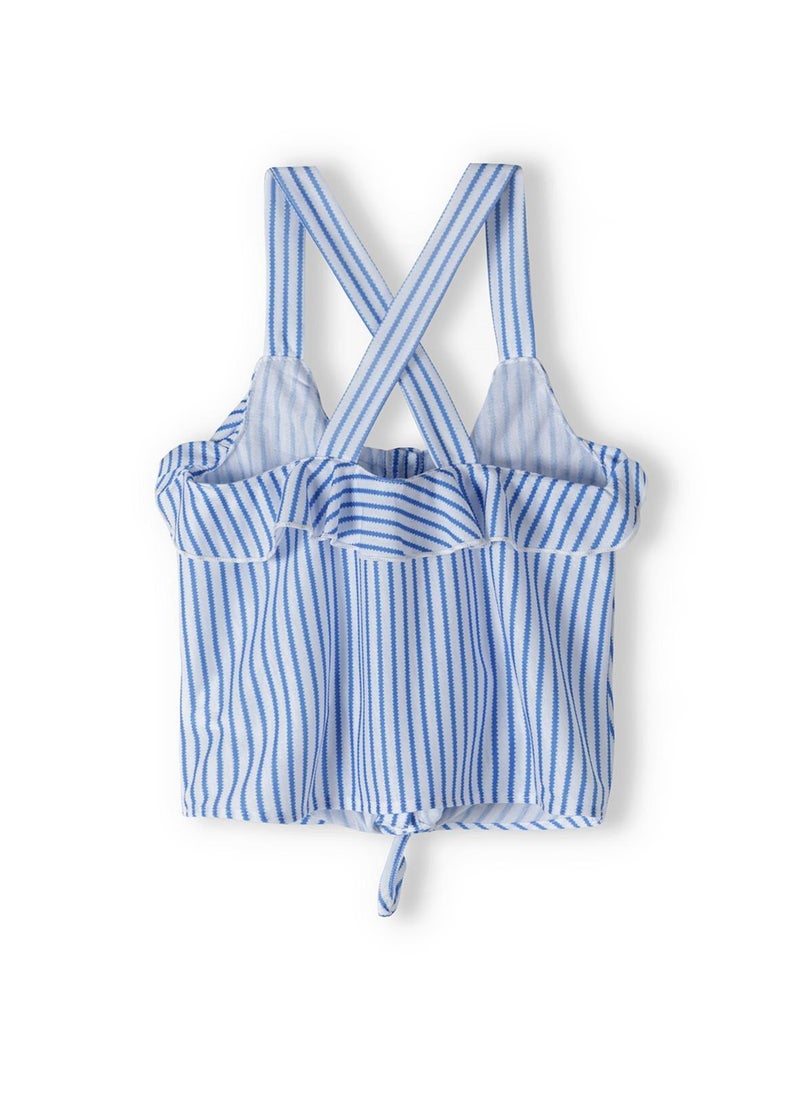 MINOTI Girls Strappy Top with Front Tie and Buttons  - Image 2