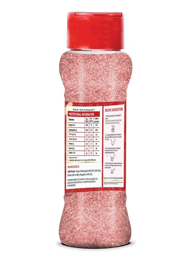 Brew Lab Jelly Crystals Mix Powder For Making Jelly - Strawberry Flavor | Easy To Make | Ready To Eat | No Gelatin - 100 Gm - Image 4
