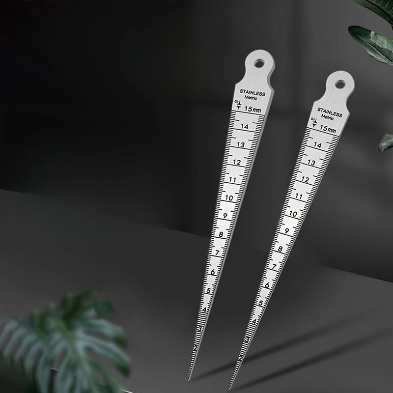 Taper Gauge Feeler 0.9 Scale 1-15mm Gap Hole Measuring Tool Thickness Probe - Image 2