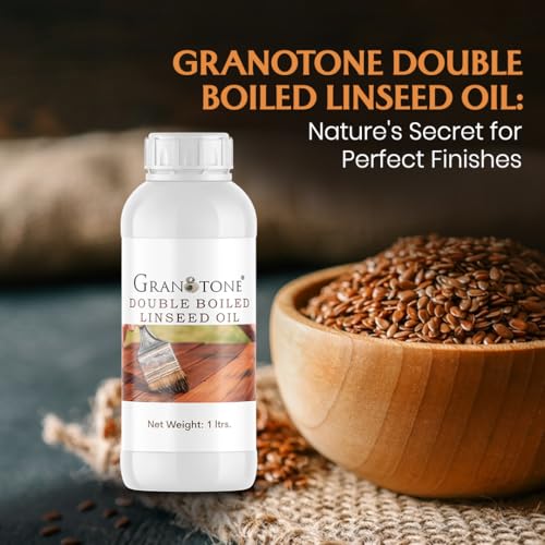 GRANOTONE Double Boiled Linseed Oil, an Effective Waterproof Furniture Polish Oil, Used for Wood Finishing, Sports Goods Like Cricket Bat, Filling Cracks, Mixing with Paint and Wall Putty (200 ml) - Image 2