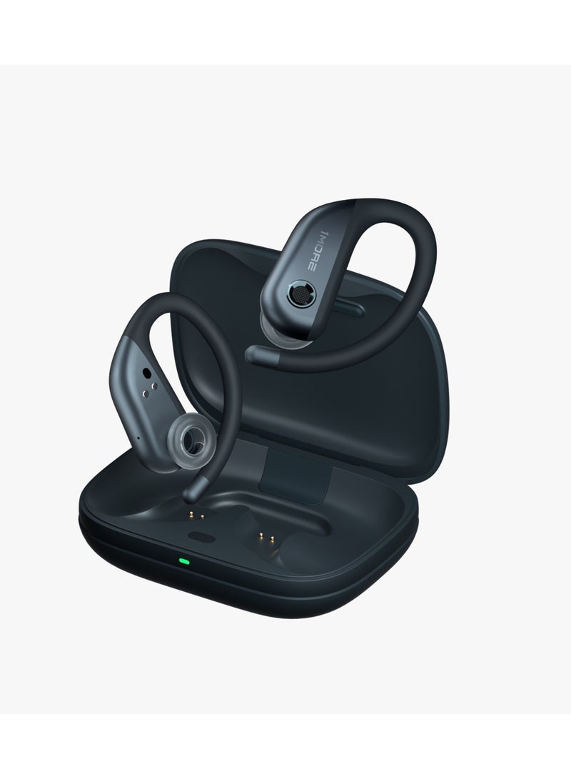 1 مور سماعات 1MORE Fit Open Earbuds S50 اللاسلكية بتقنية Bluetooth 5.3، عمر بطارية طويل، مقاومة للماء IPX7 وملاءمة مريحة - رمادي - Image 3