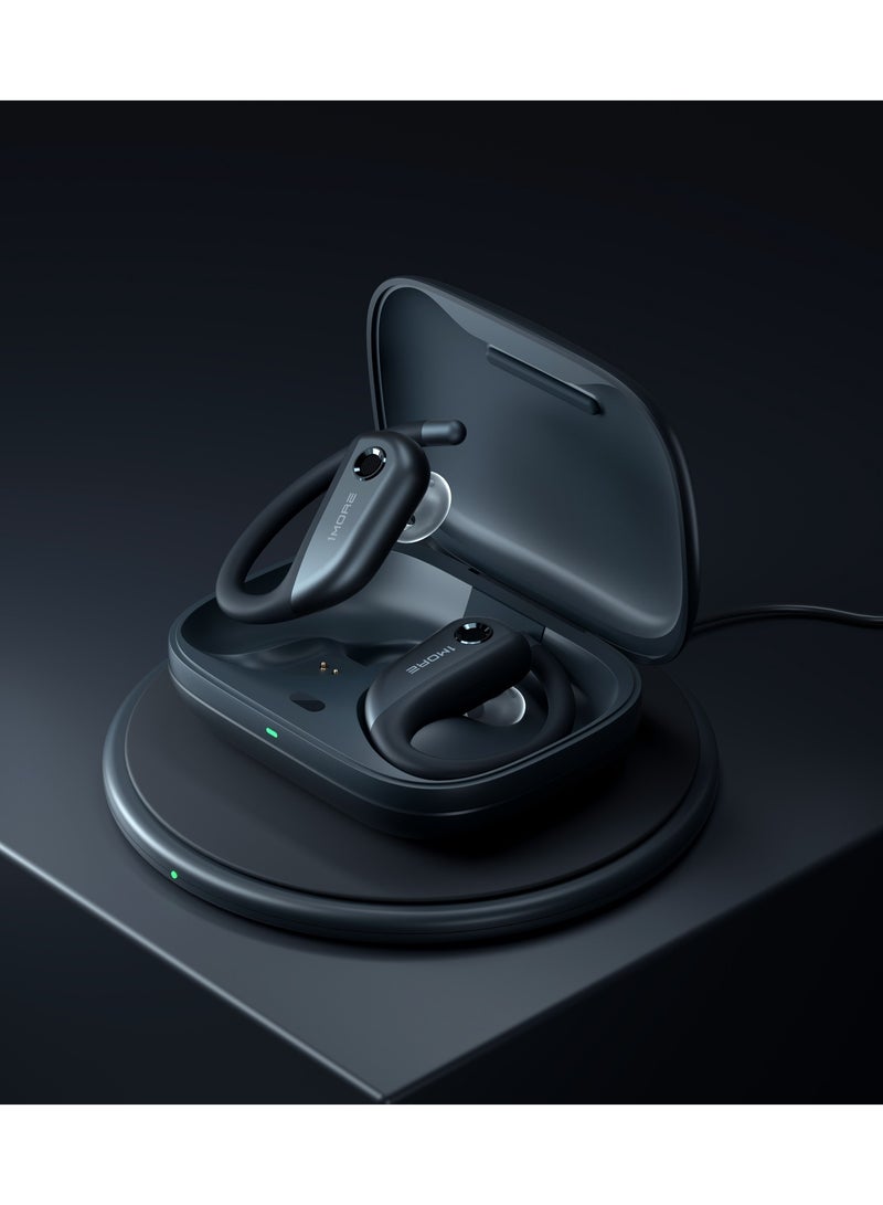 1 مور سماعات 1MORE Fit Open Earbuds S50 اللاسلكية بتقنية Bluetooth 5.3، عمر بطارية طويل، مقاومة للماء IPX7 وملاءمة مريحة - رمادي - Image 5