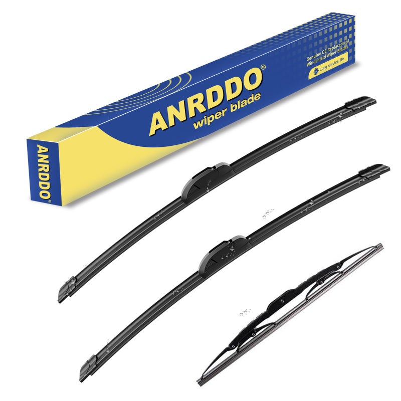 3 Wipers Replacement For 20041999 Jeep Grand Cherokee20072016 Jeep Patriot Original Equipment Windshield Wiper Blades Set 212111 Set of 3 UJ HOOK