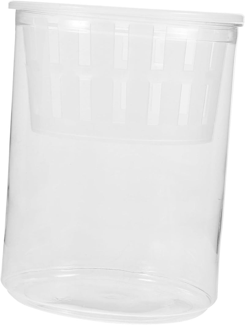 Hydroponic Tank Medium Plastic Aquarium Vase 15X12X12CM For Small Fish Breeding Desktop Decoration And Planting Easy To Maintain - Image 1