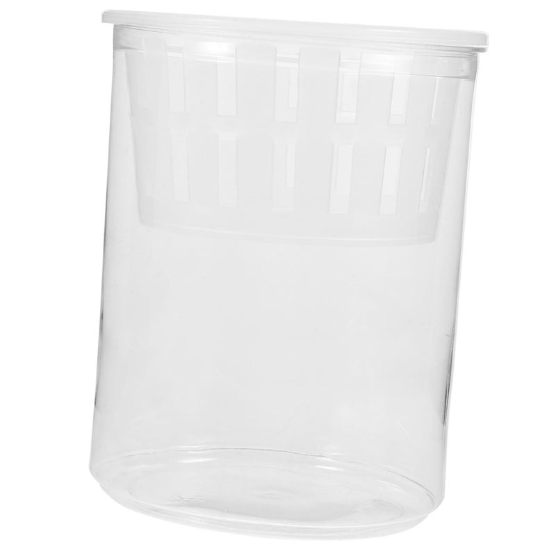 Hydroponic Tank Medium Plastic Aquarium Vase 15X12X12CM For Small Fish Breeding Desktop Decoration And Planting Easy To Maintain - Image 2