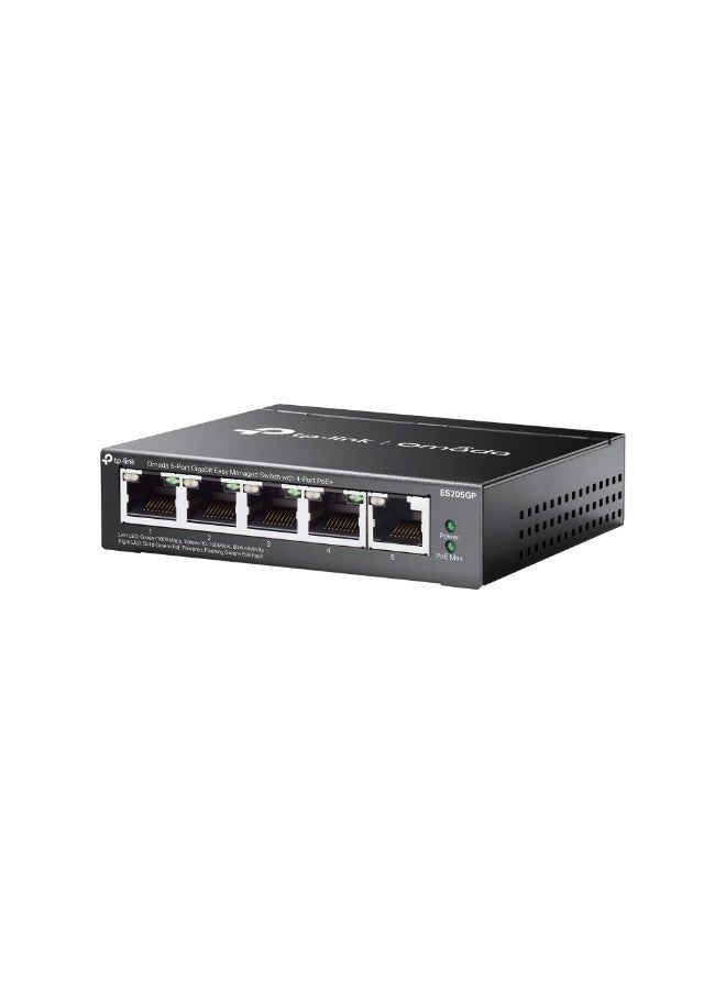 Tp-link Tl ES205GP Omada 5-Port Gigabit Easy Managed Switch with 4-Port PoE+ - Image 2