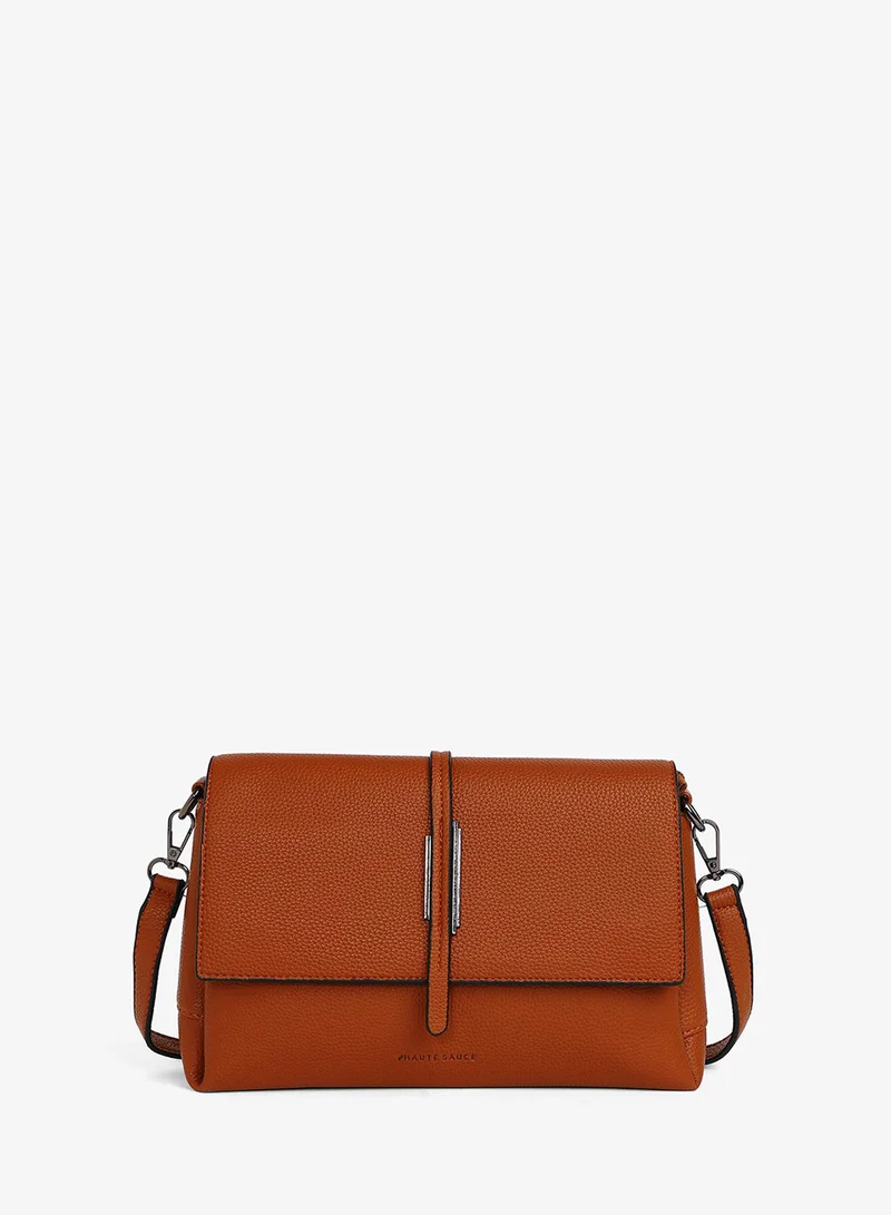 Haute Sauce  The Dash Shoulder Bag - Terracotta Brown for Women | Best Price UAE