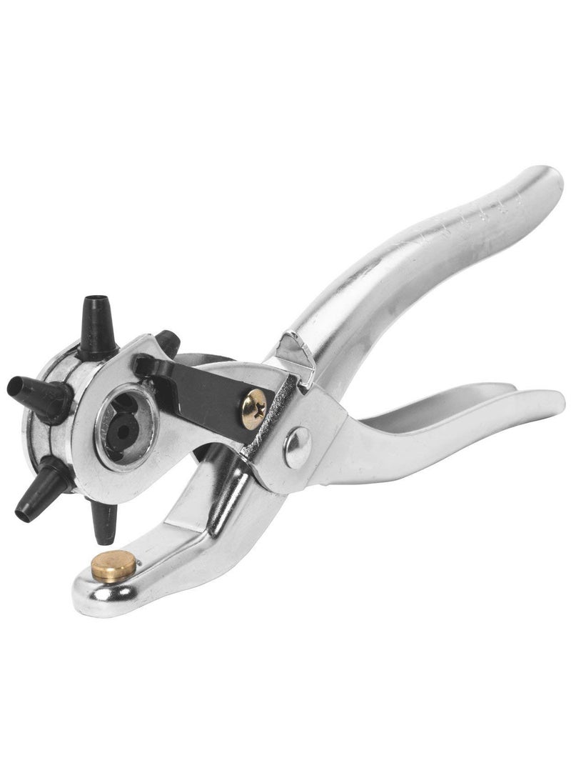 Ascension Ascension Revolving Leather Punch Eyelet Plier Hole HeavyDuty Canvas Belt Plastic Puncher 6 Sizes  - Image 1