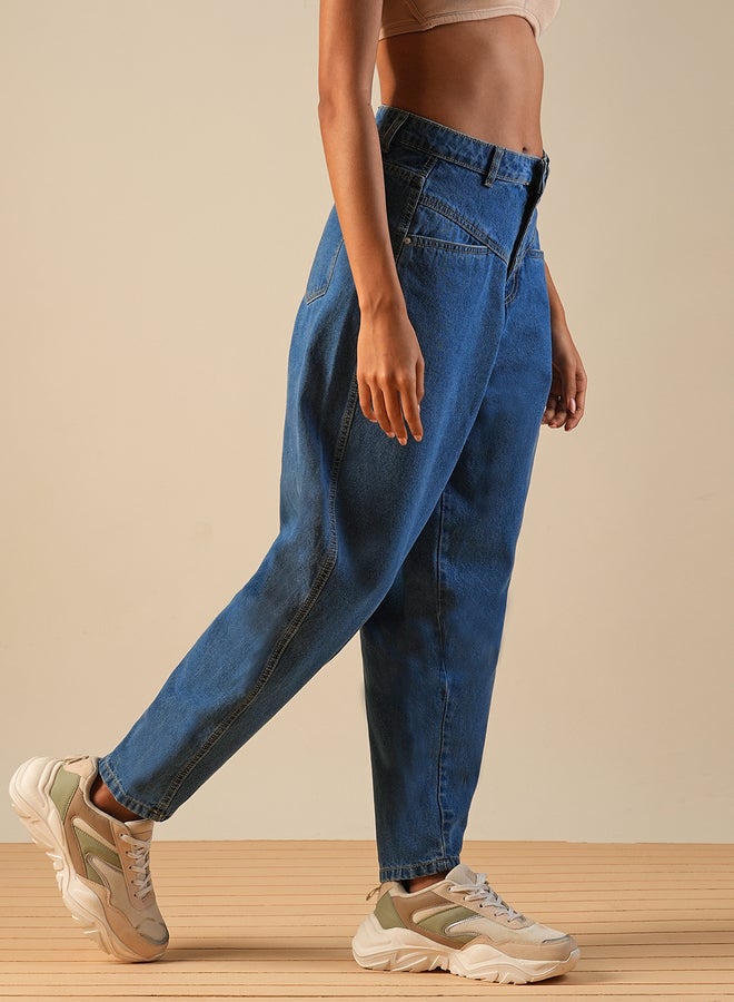 Globus Light Fade Mid-Rise Barrel Fit Jeans - Image 3