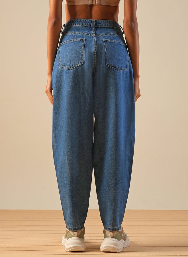 Globus Light Fade Mid-Rise Barrel Fit Jeans - Image 4