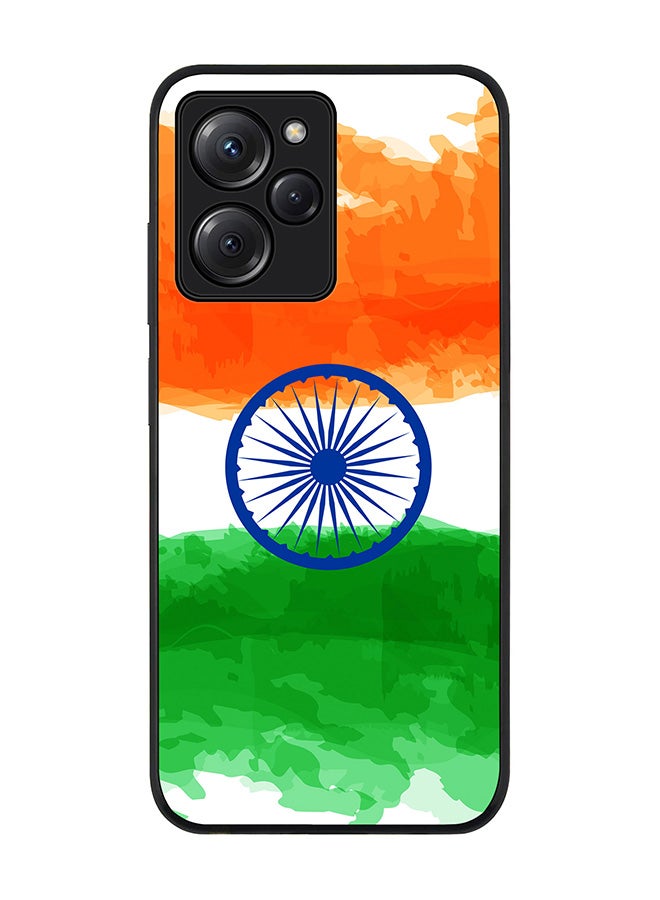 Stylizedd Rugged Black edge case for Poco X5 Pro Slim fit Soft Case Flexible Rubber Edges Anti Drop TPU Gel Thin Cover - Blue Chakra - Image 1