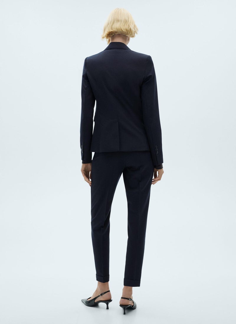 MANGO - Straight Fit Suit Pants - Image 1