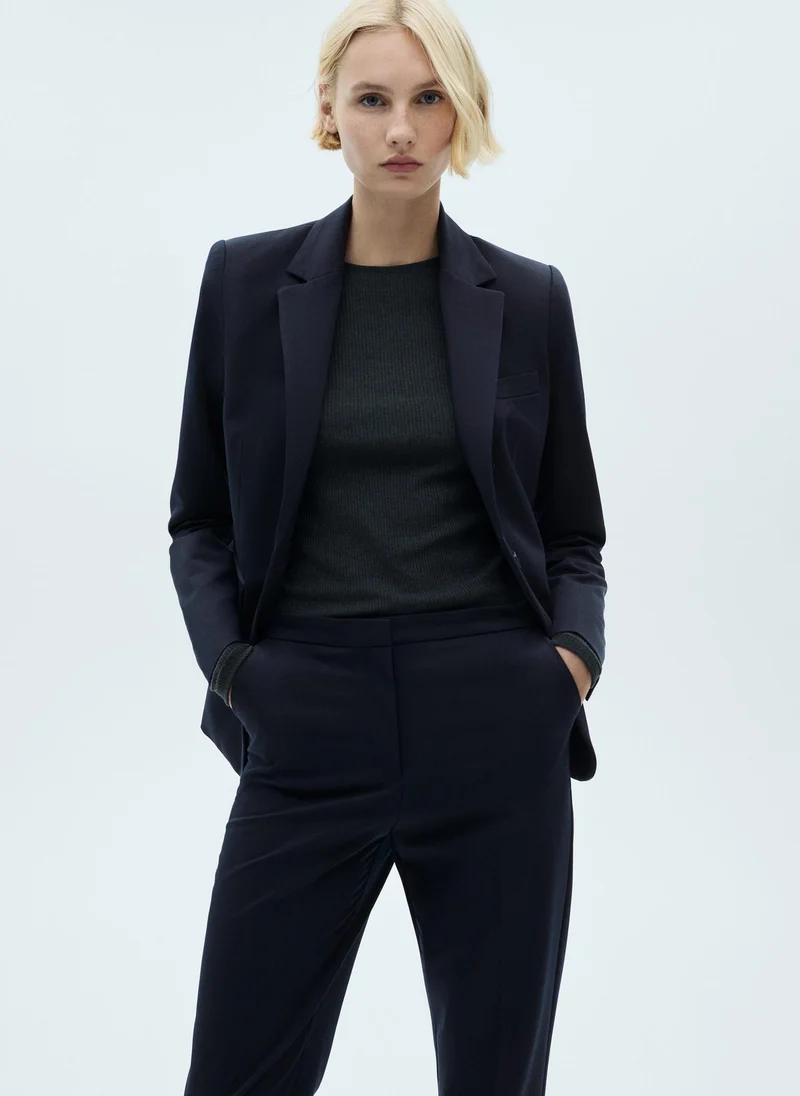 MANGO Straight Fit Suit Pants