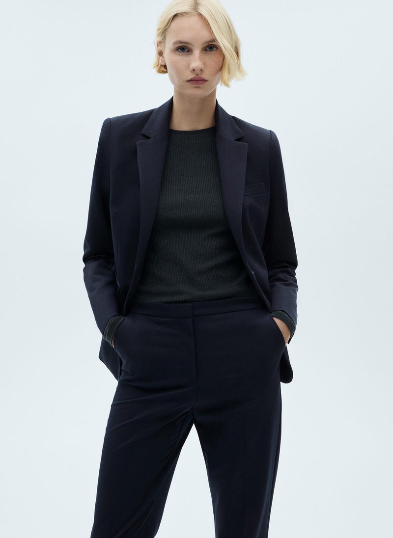 MANGO - Straight Fit Suit Pants - Image 1