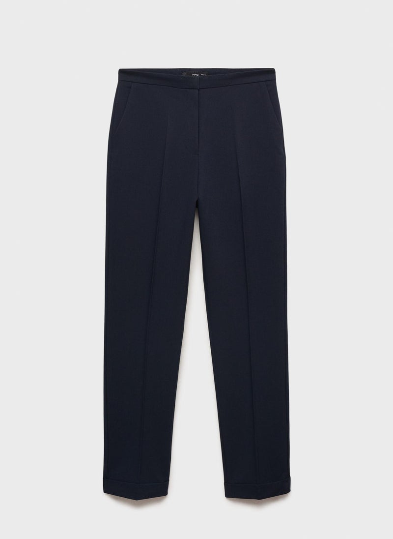 MANGO - Straight Fit Suit Pants - Image 1