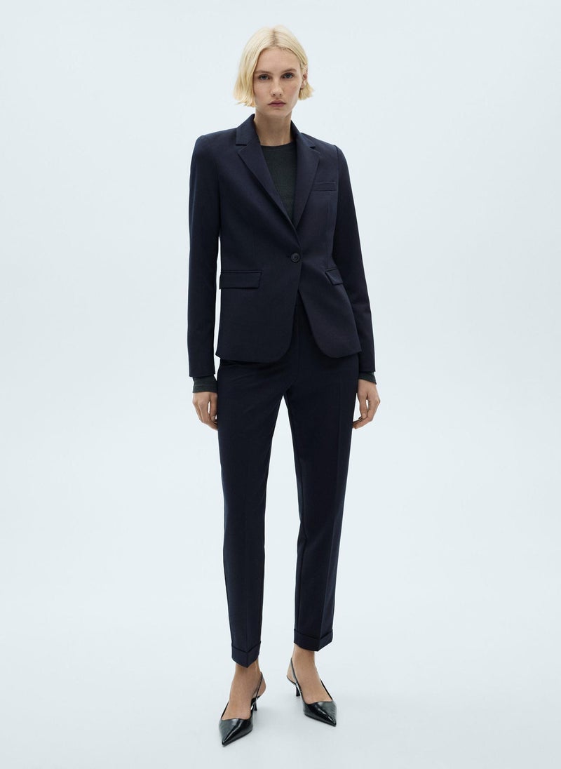 MANGO - Straight Fit Suit Pants - Image 1