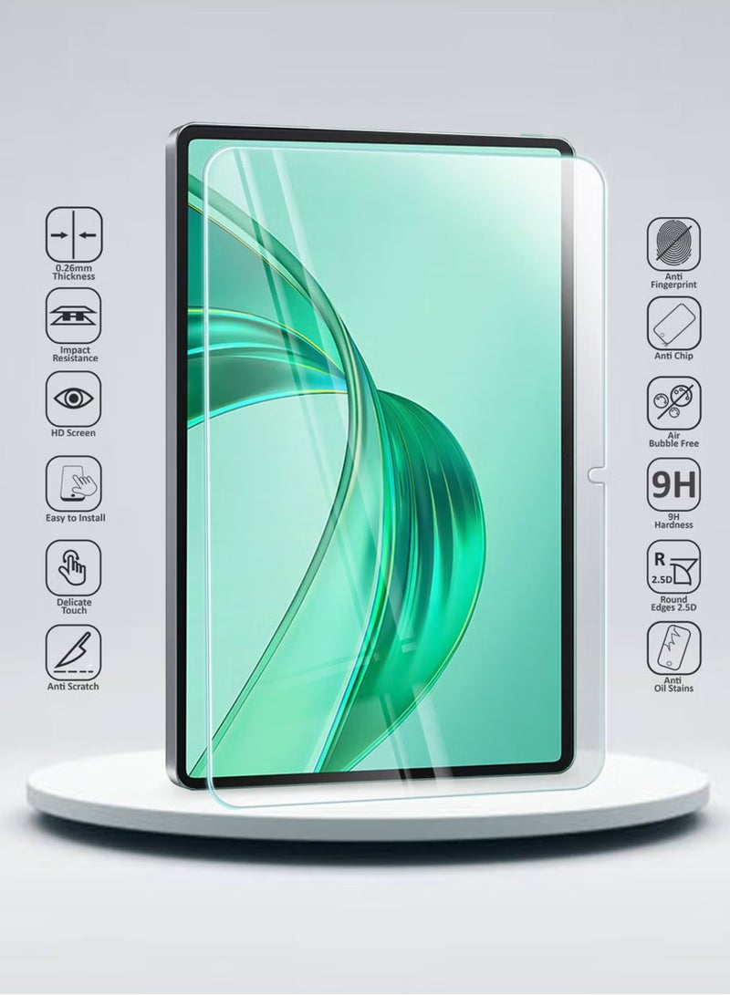 Waldic Honor Pad X8A Tempered Glass Screen Protector – High Transparency, Delicate Touch, Anti-Explosion, Smooth Arc Edges, Easy Installation, Screen Protector for Honor Pad X8A - Image 2