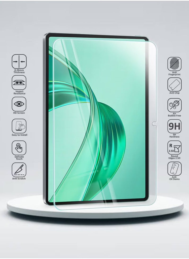 Waldic - Honor Pad X8A 11 Inch Tempered Glass Screen Protector – High Transparency, Delicate Touch, Anti-Explosion, Smooth Arc Edges, Easy Installation, Screen Protector for Honor Pad X8A - Image 1