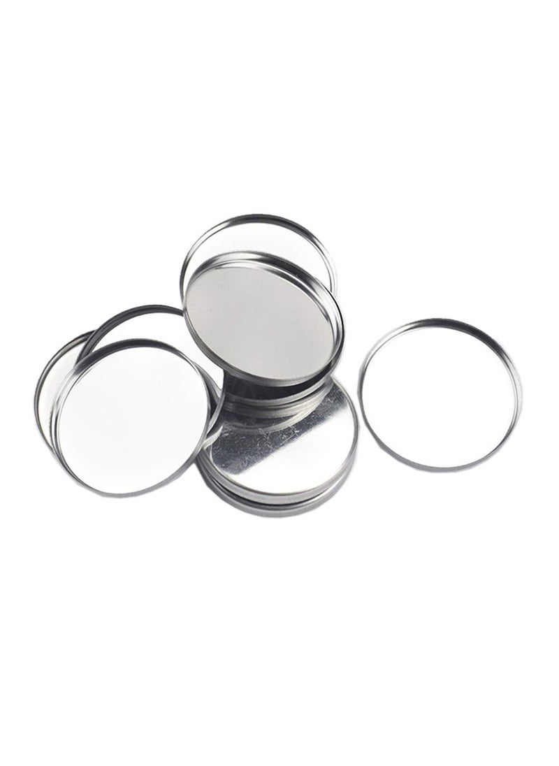 lasenersm - 20 Pieces Empty Round Metal Tin Palette Pans Round Metal Pans Cosmetic Eyeshadow Pans for Eyeshadow Palette Magnetic Makeup Palette, 36mm Diameter 3.5mm Height - Image 1