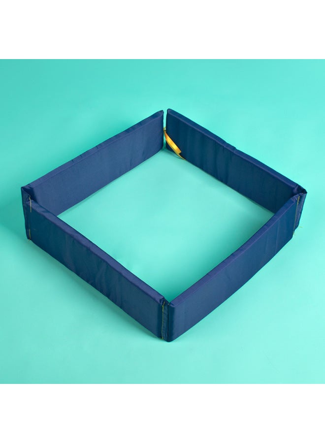 Pull Back Frame Kindergarten Fun Body Intelligent Sensory Training Equipment Children's Outdoor Grid Jumping Drilling Game Props-Color:Pull Back Frame Blue - Image 1