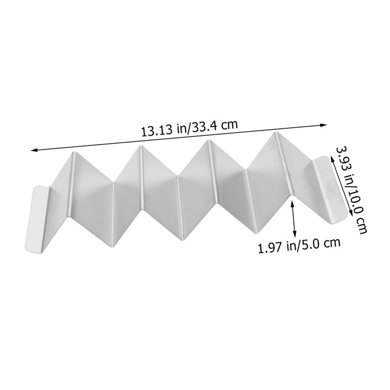 Stainless Steel Taco Holder Stand 304 Food Grade Metal Rack Portable For Kitchen Party - Image 3