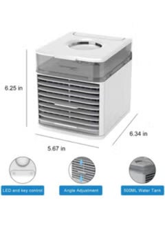 BUYCO Portable Air Conditioner Desktop Air Cooler Fan: Ultra-low Mute 3 Speeds USB Mini Humidified Evaporative Cooler with Ice Tray for Home, Office, Outdoor - Efficient Cooling Solution  - Image 2
