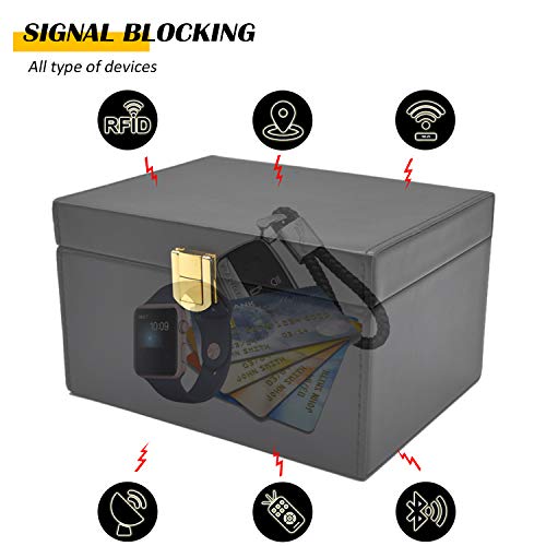 briidea Faraday Box Key Fob Protector, RFID Signal Blocking Box, Faraday Box Signal Blocking Shielding Box for Car Key (Capacity(5-8Keys)) - Image 3