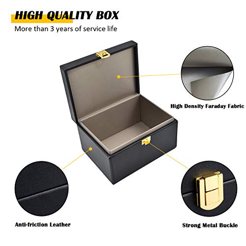 briidea Faraday Box Key Fob Protector, RFID Signal Blocking Box, Faraday Box Signal Blocking Shielding Box for Car Key (Capacity(5-8Keys)) - Image 4