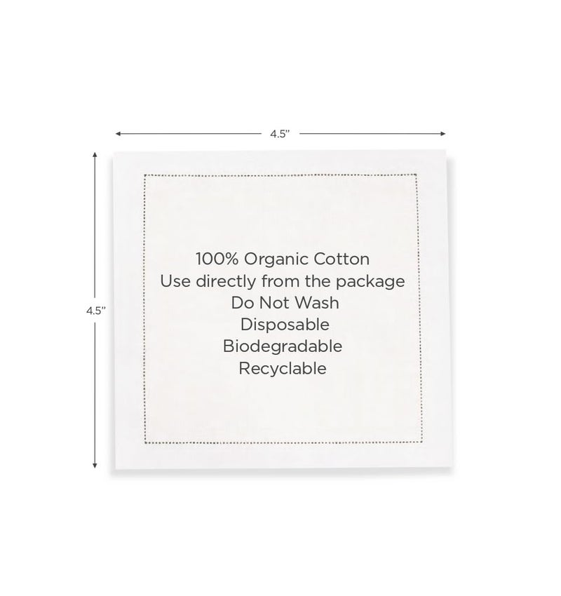 FIVE STAR NAPKINS Signature Napkins 100% Cotton Cocktail Napkin, 50-Pack, 4.5" x 4.5", Grey, Gray - Image 3