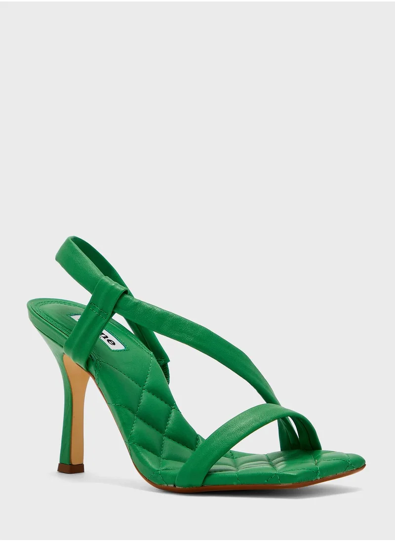 ديون لندن Ankle Strap Mid Heel Sandals