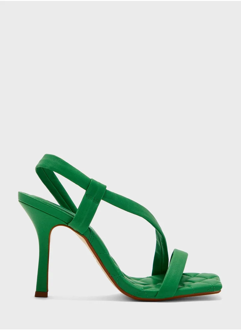 ديون لندن Ankle Strap Mid Heel Sandals