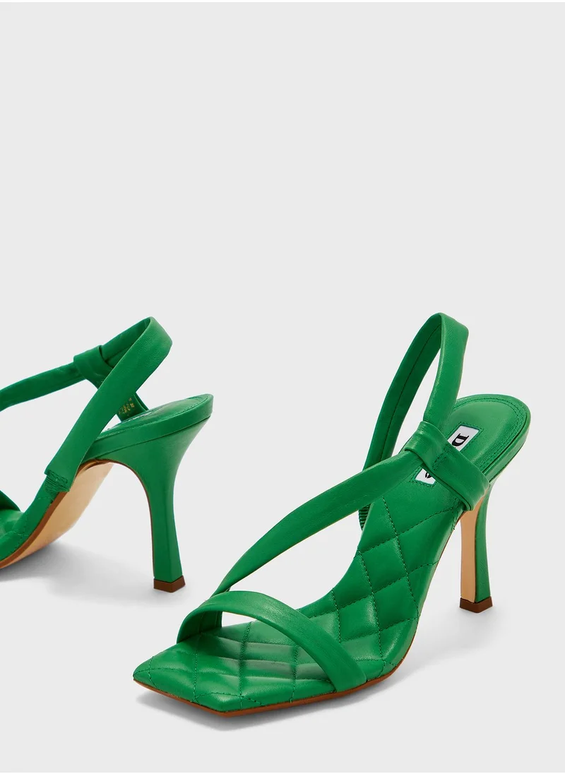 ديون لندن Ankle Strap Mid Heel Sandals