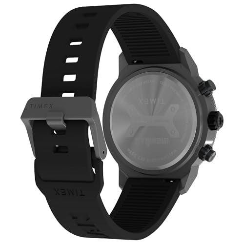 Timex Men's Ironman Adrenaline 44mm Watch - Black Strap Black Dial Gunmetal Case - Image 5