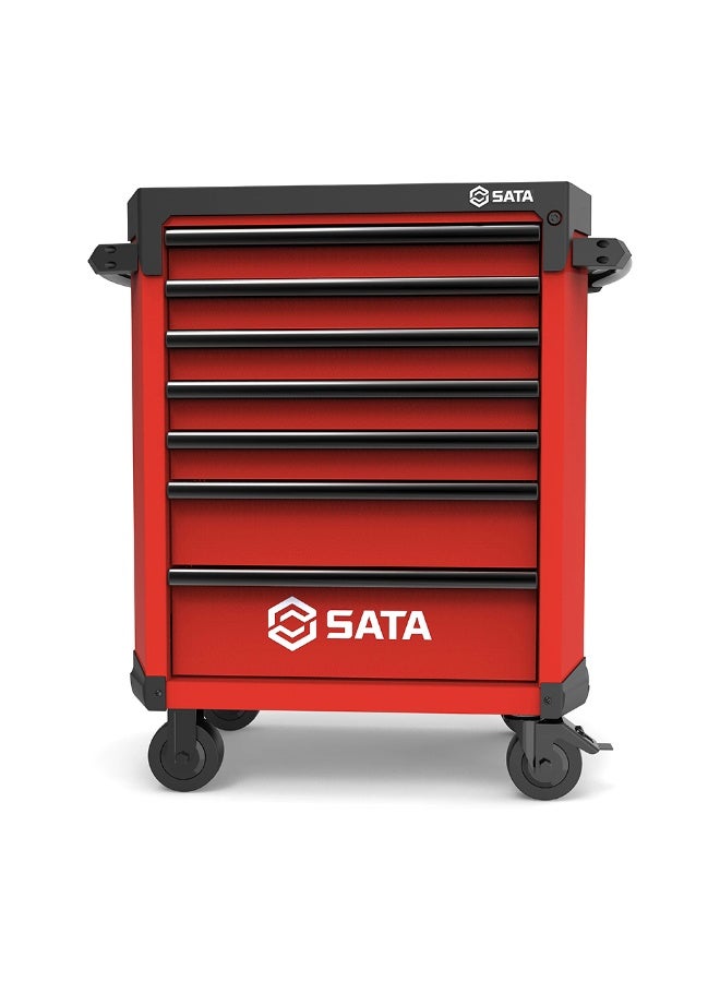SATA ST95113G-R 7 Drawer Roller Cabinet - Pro Red - Image 3
