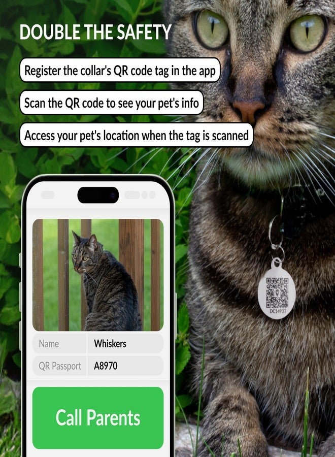 CollarDirect Airtag Cat Collar - Breakaway Nylon Collar with Airtag Holder and Pet Tag for Kittens to Big Cats (Orange, XS) - Image 5