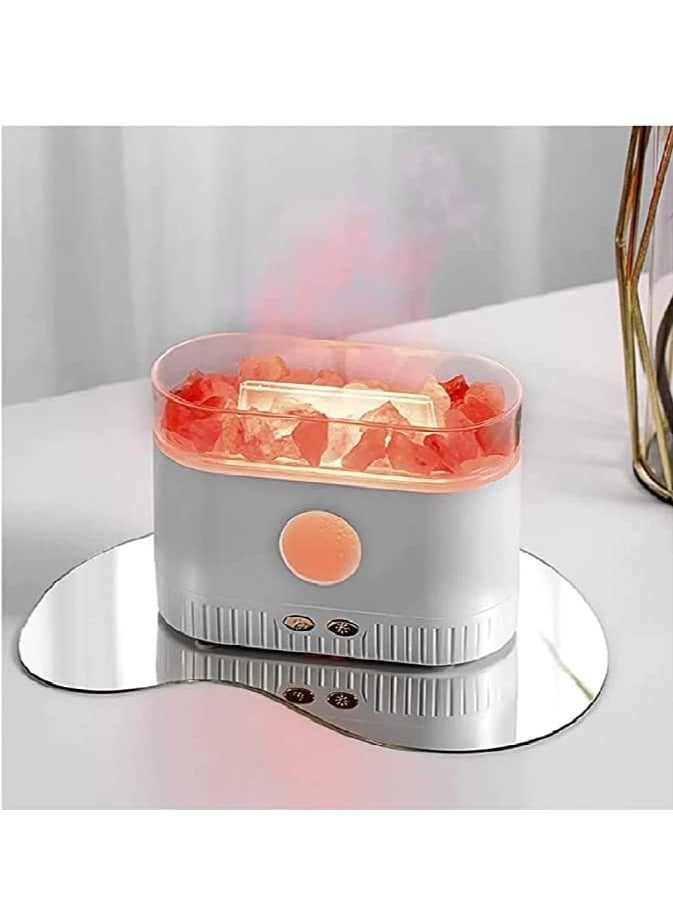 ELTRAZONE Salt Lamp Essential Oil Diffuser with 7-Color LED Lights – Ultrasonic Humidifier & Aromatherapy Diffuser (200ML) - Image 1