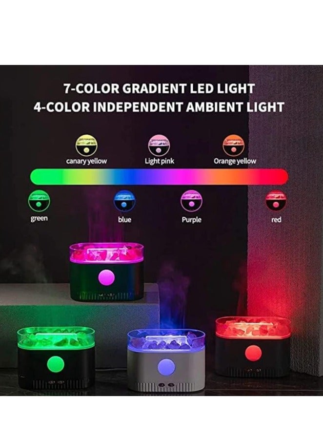ELTRAZONE Salt Lamp Essential Oil Diffuser with 7-Color LED Lights – Ultrasonic Humidifier & Aromatherapy Diffuser (200ML) - Image 2