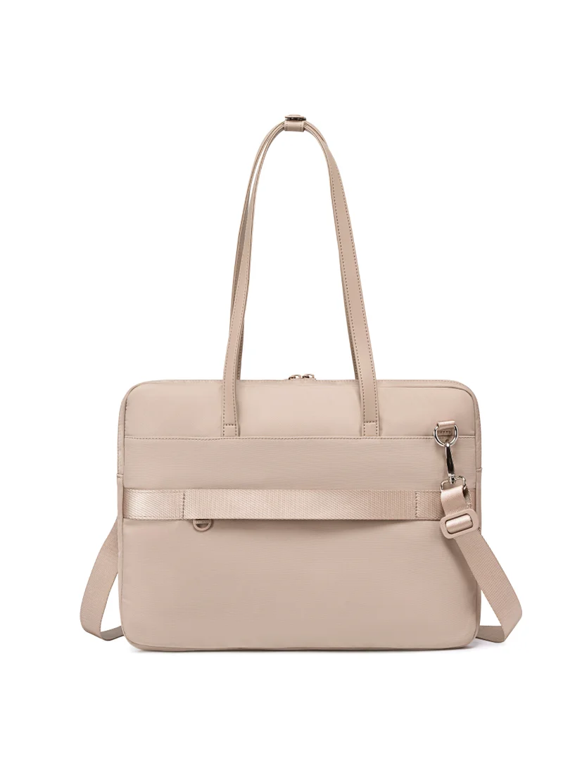 شانتريا حقيبة لابتوب نسائية متينة مقاومة للماء متعددة الاستخدامات مع جيوب متعددة للعمل والدراسة والكلية - كاكي